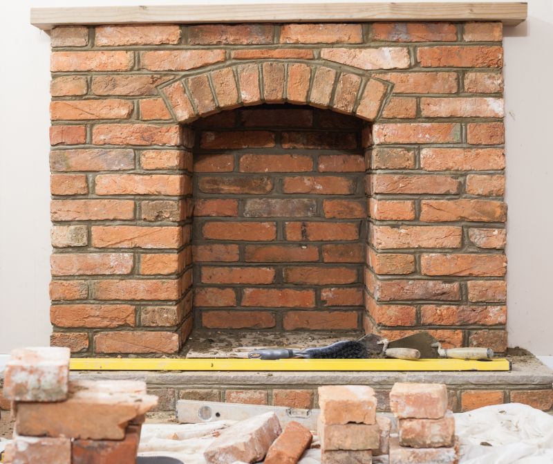 Fireplace Brick Refacing