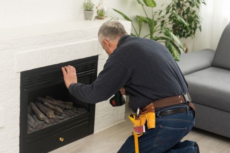 Fireplace Brick Refacing
